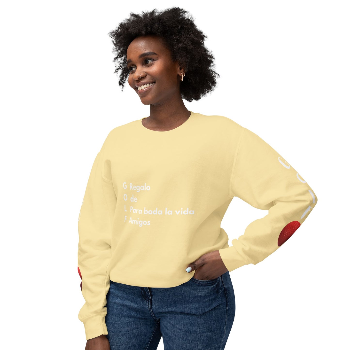 Sudadera unisex ligera con cuello redondo