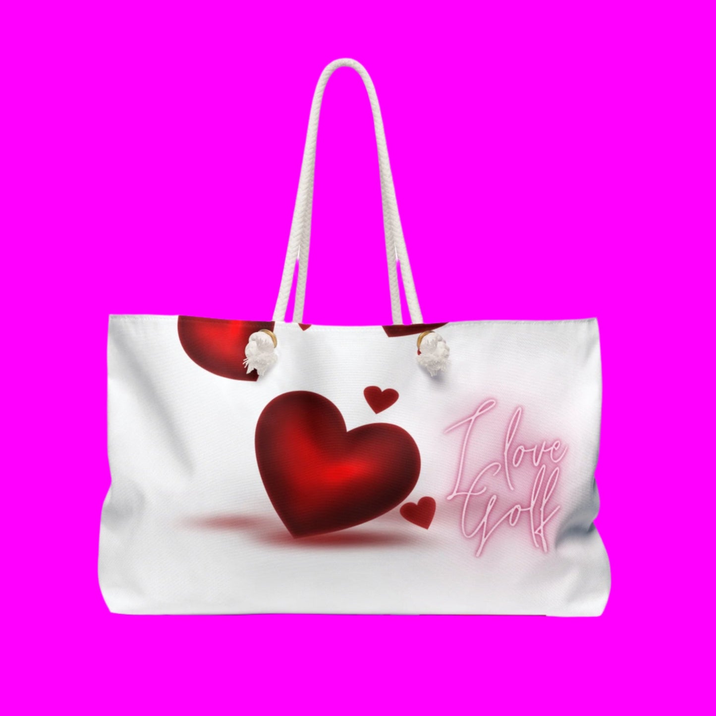 I Love Golf Weekender Bag