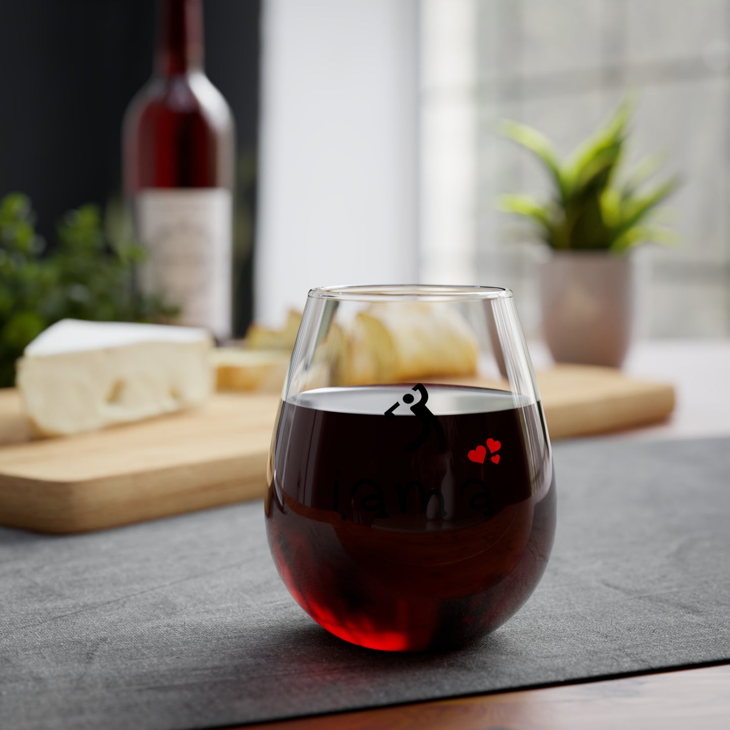 Golfer Stemless Wine Glass 11.75oz