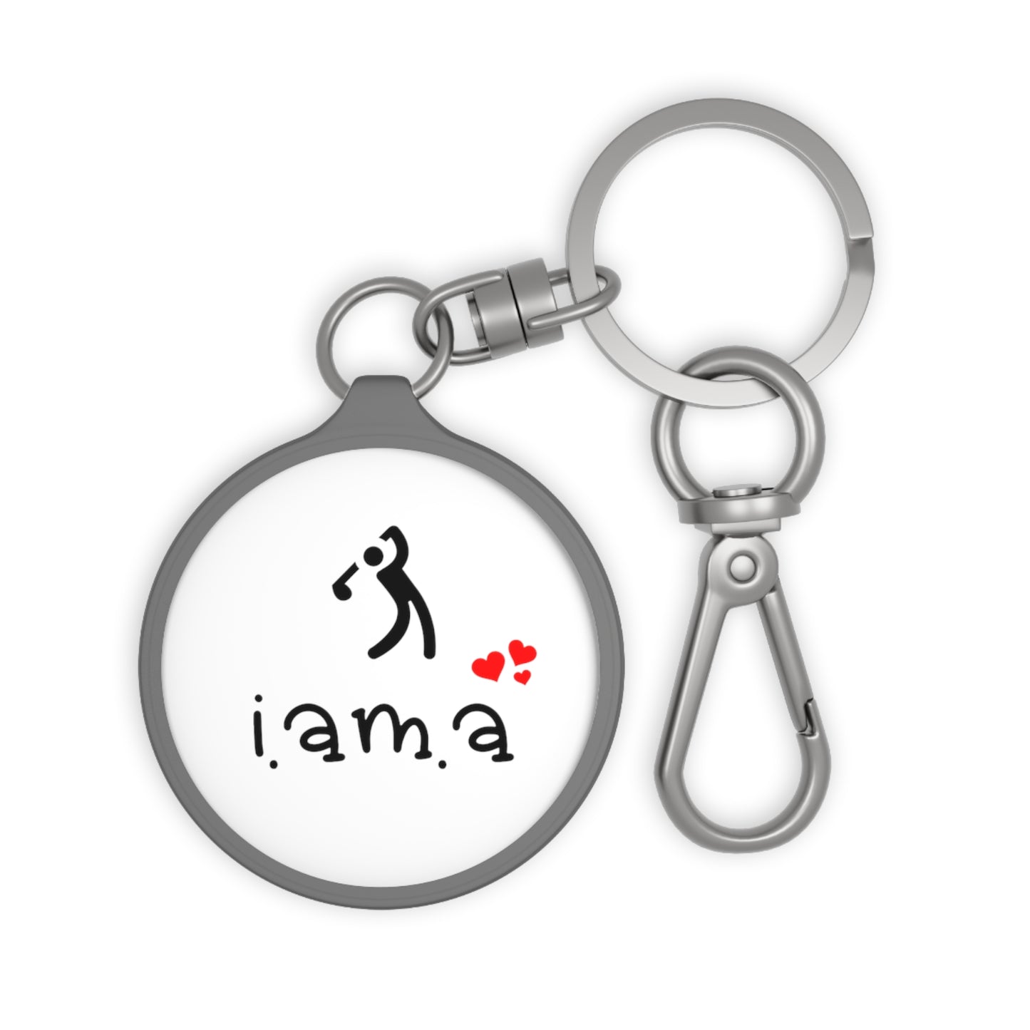 I am a golfer - Key Ring Tag
