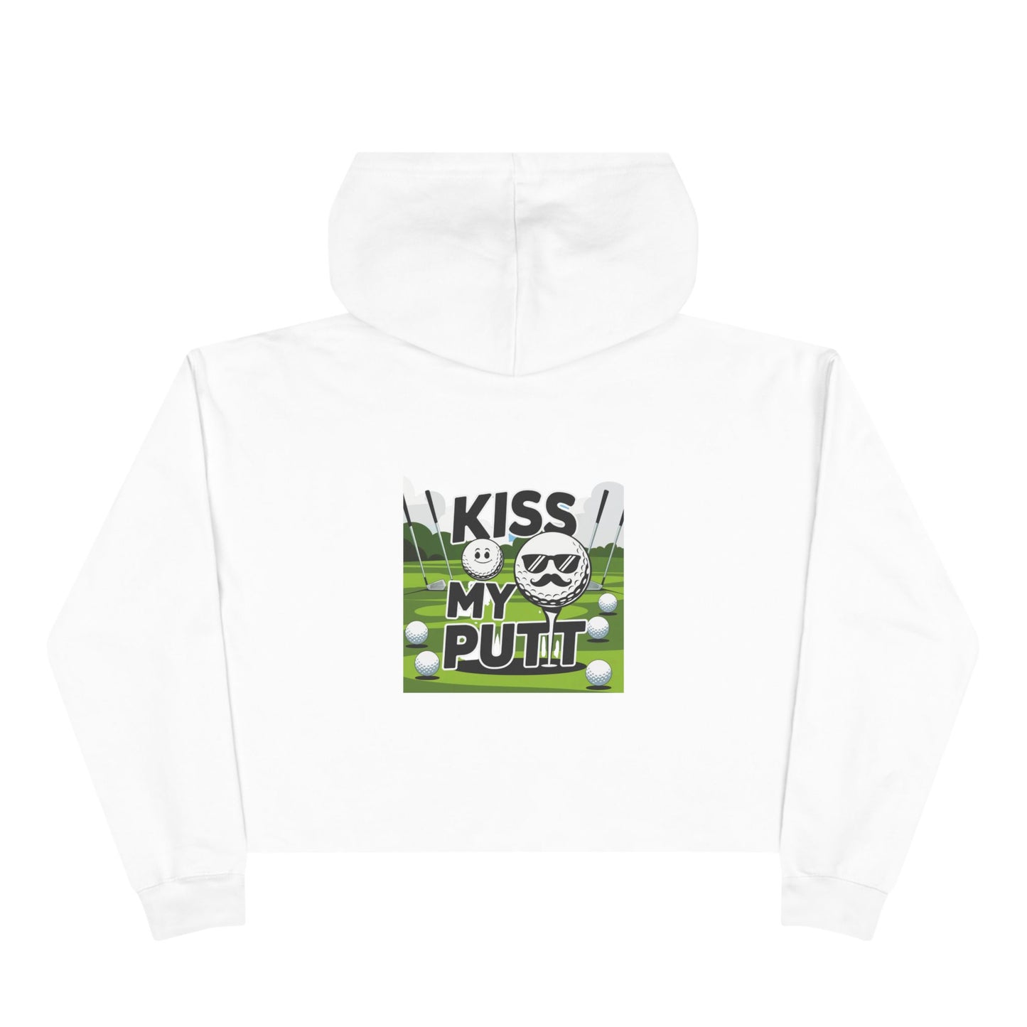 Kiss My Putt Cropped Hoodie