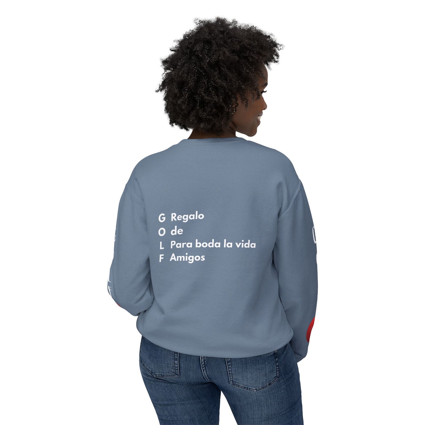 Sudadera unisex ligera con cuello redondo