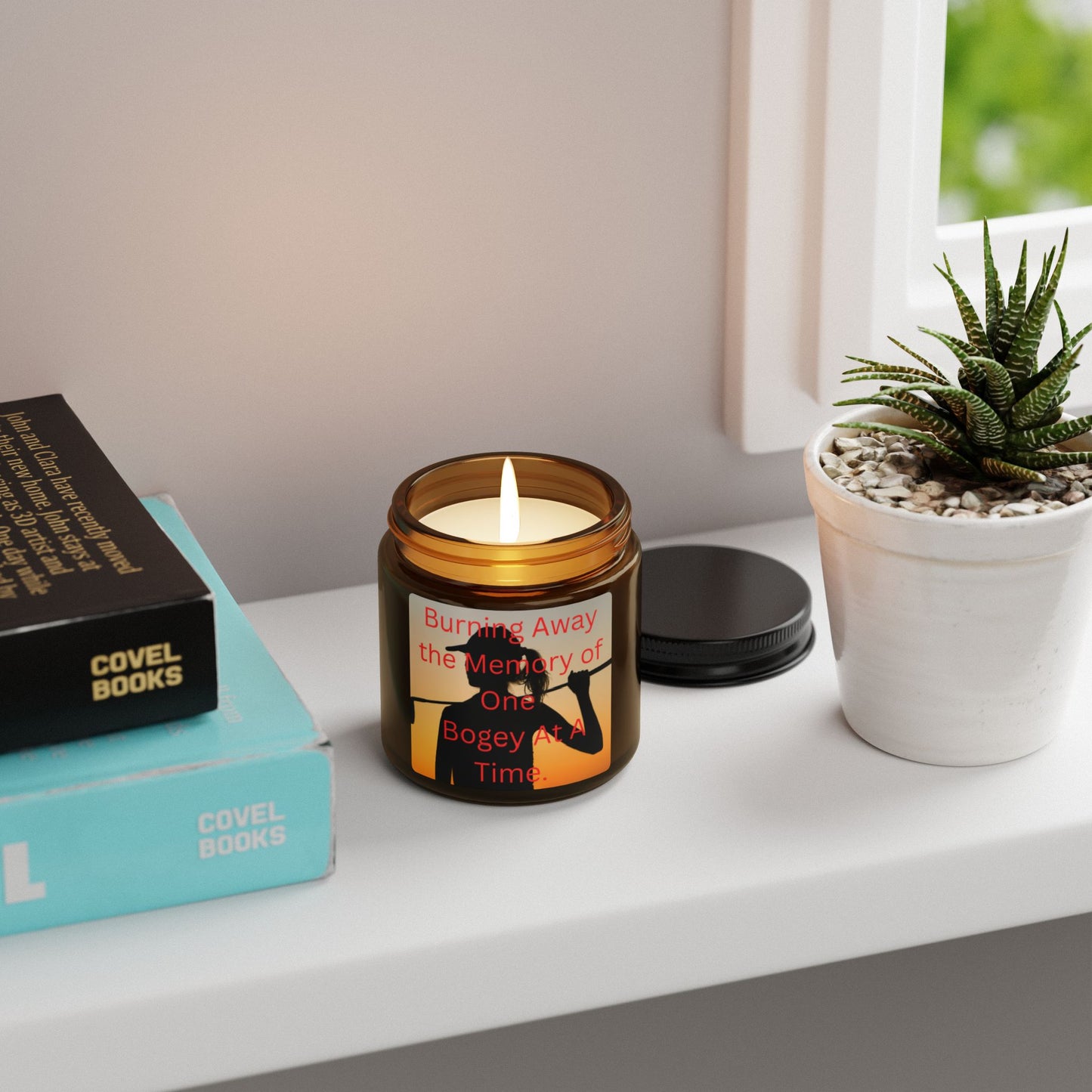 "Burning Away the Memory of One Bogey at a Time" Scented Candle