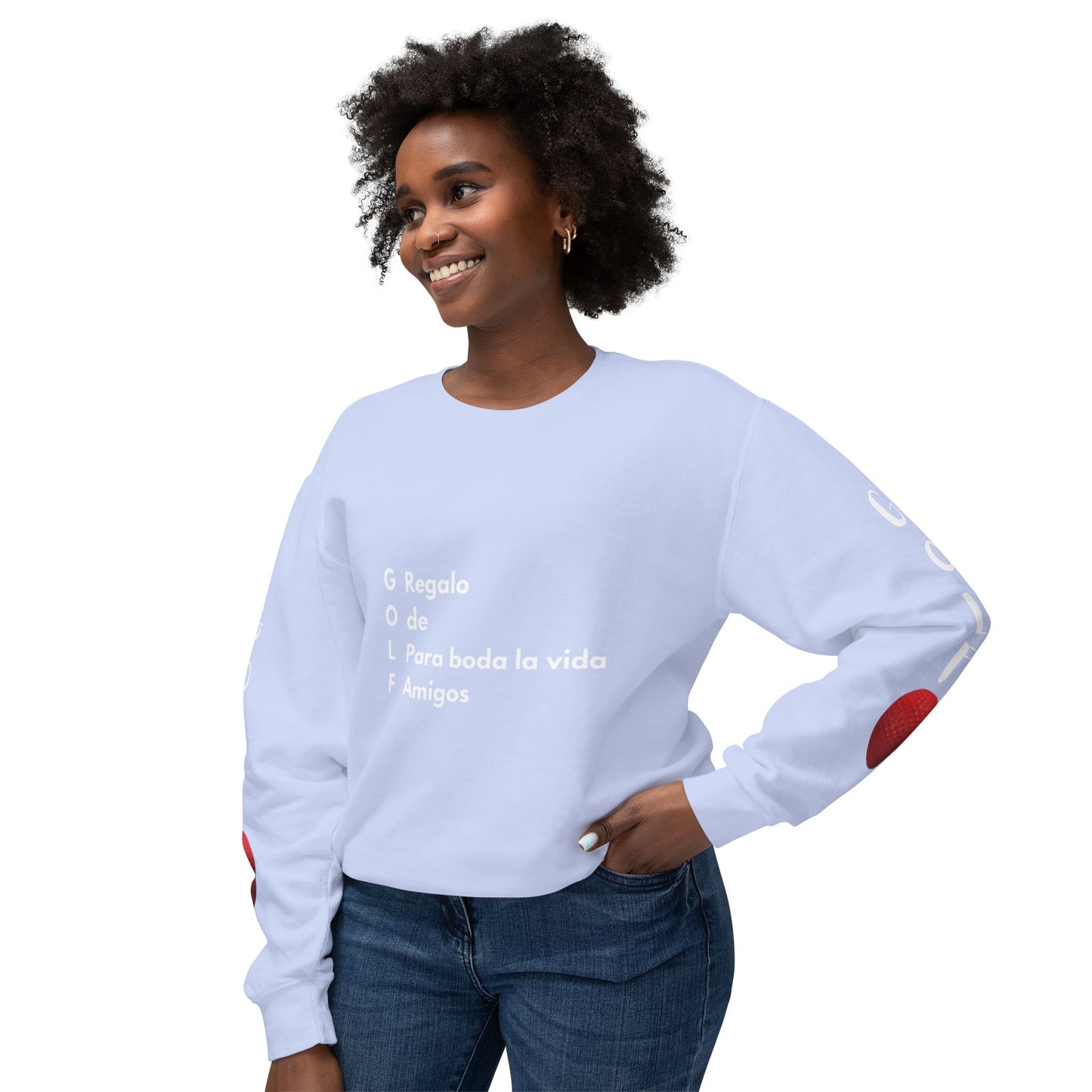 Sudadera unisex ligera con cuello redondo