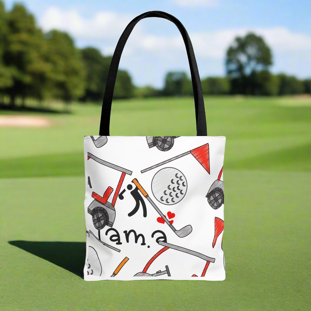 Golf Inspired Tote Bag