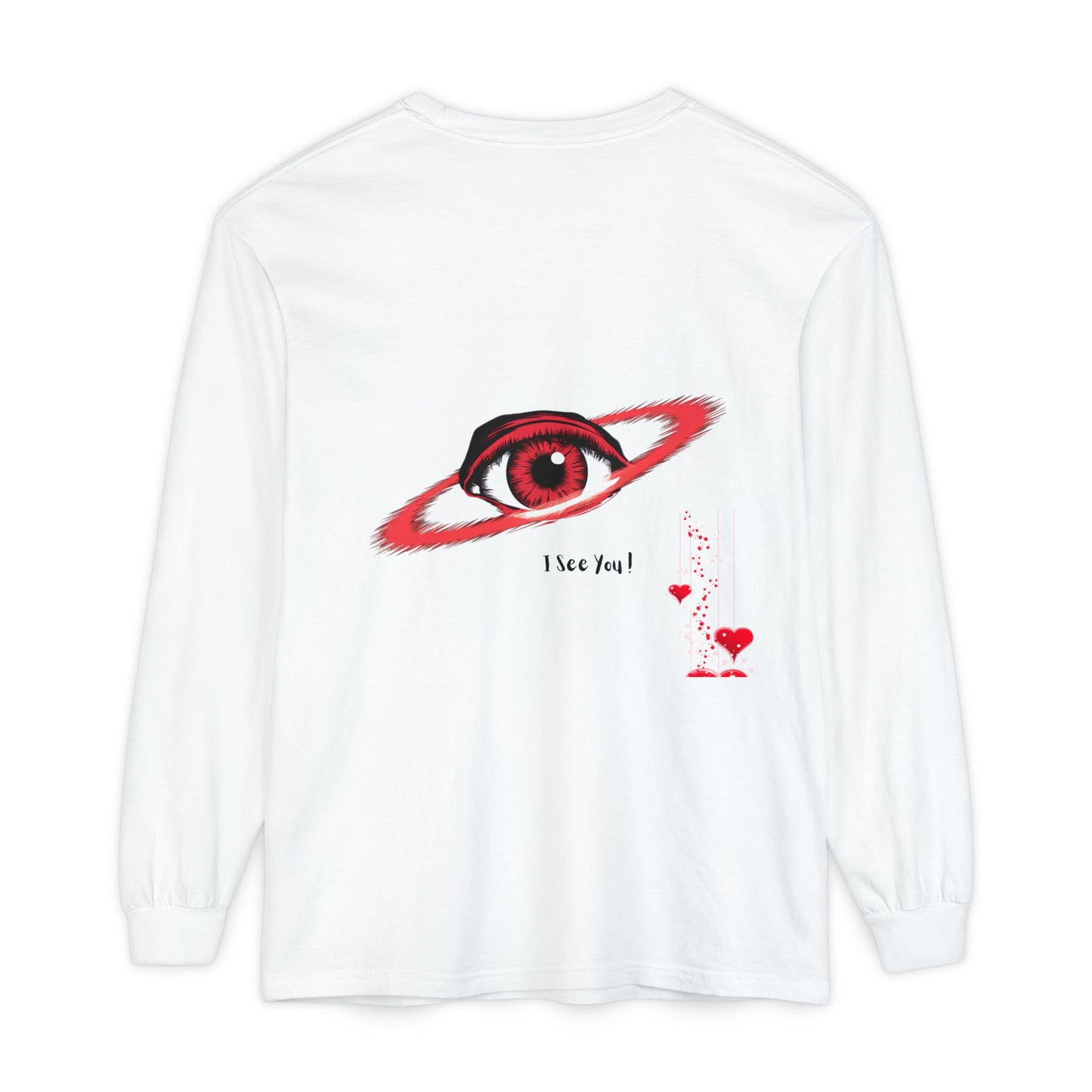Eye See You Long Sleeve T-Shirt with Hearts