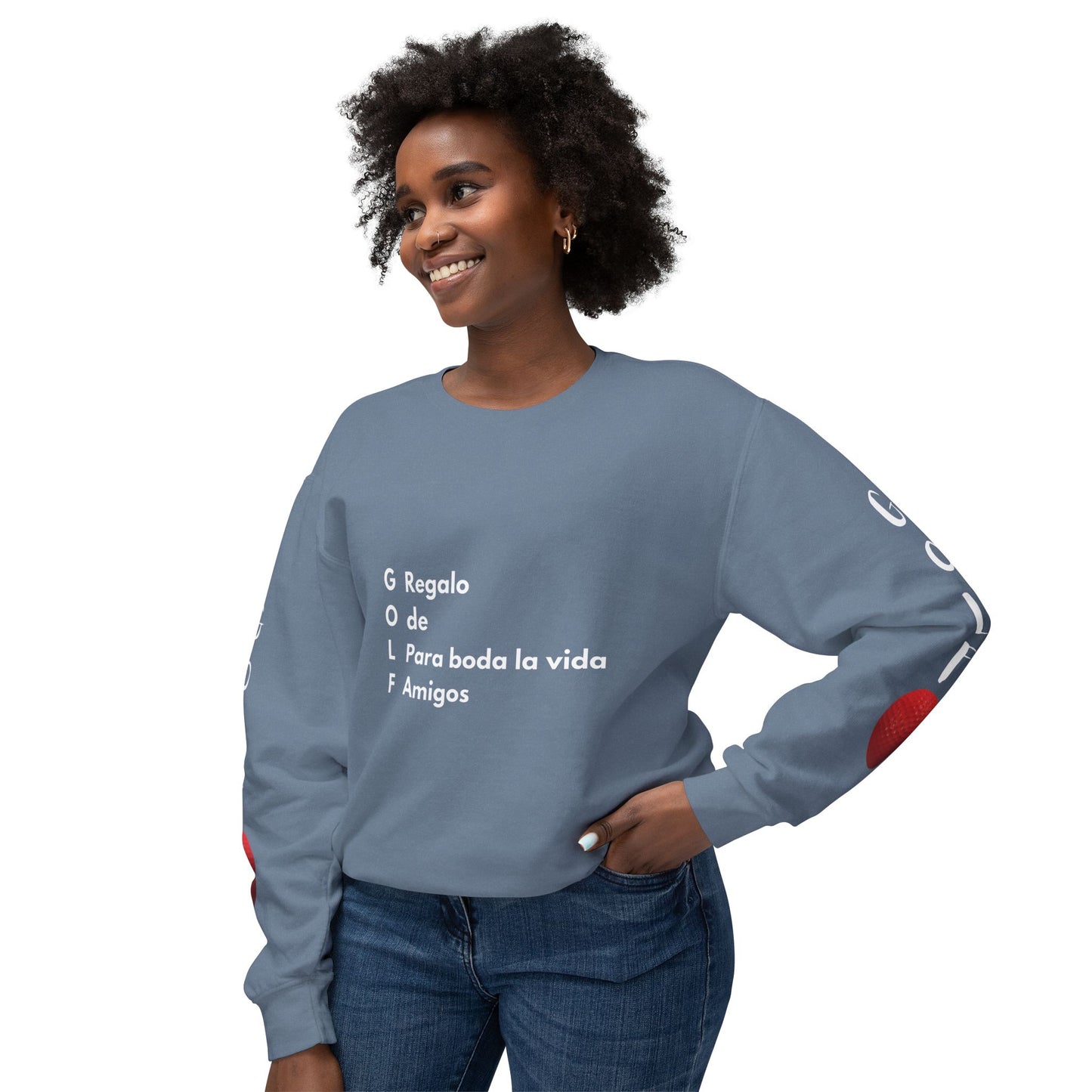 Sudadera unisex ligera con cuello redondo