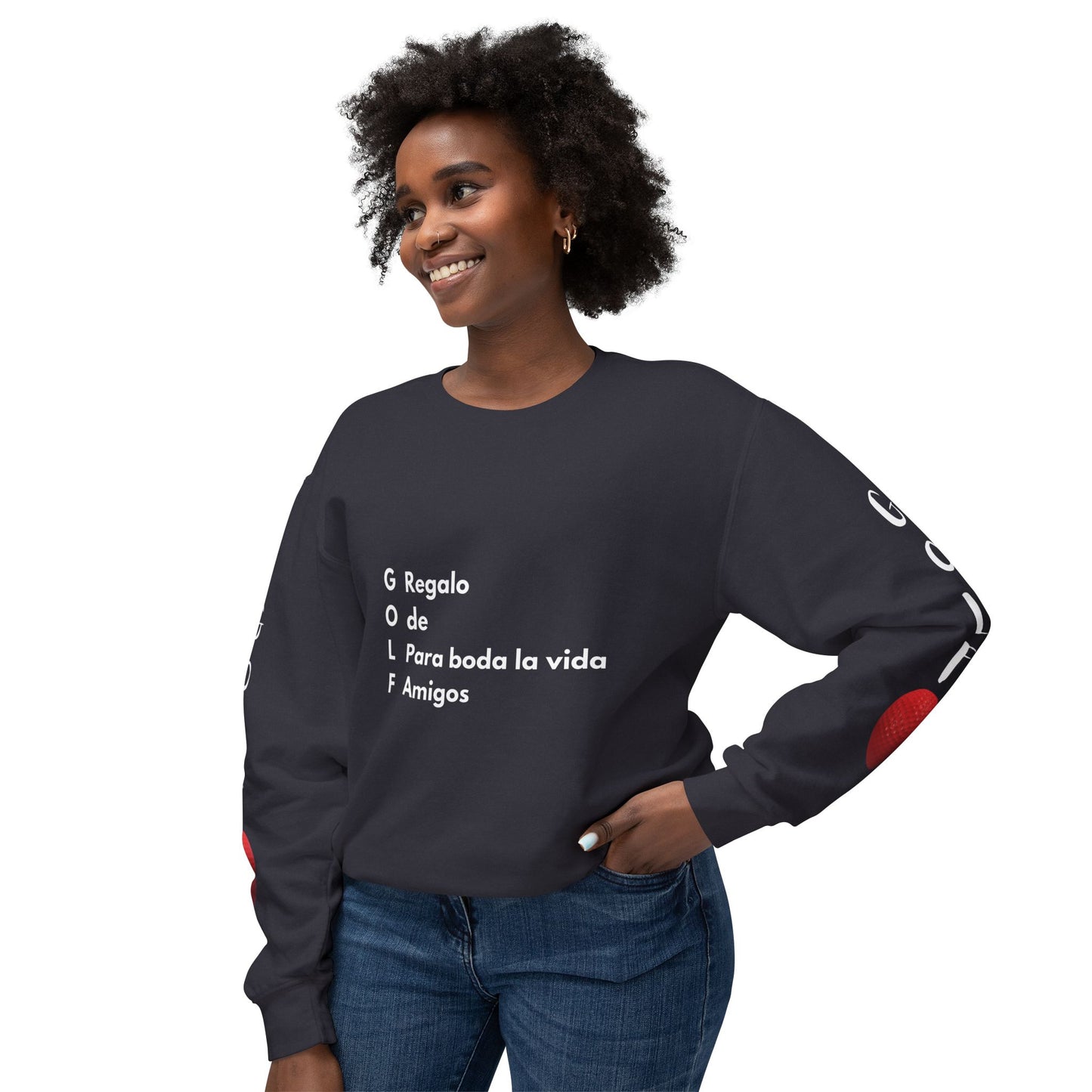 Sudadera unisex ligera con cuello redondo