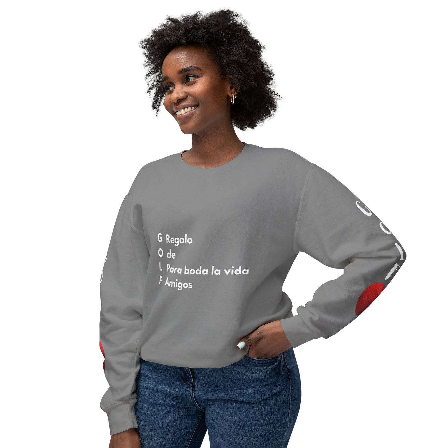 Sudadera unisex ligera con cuello redondo