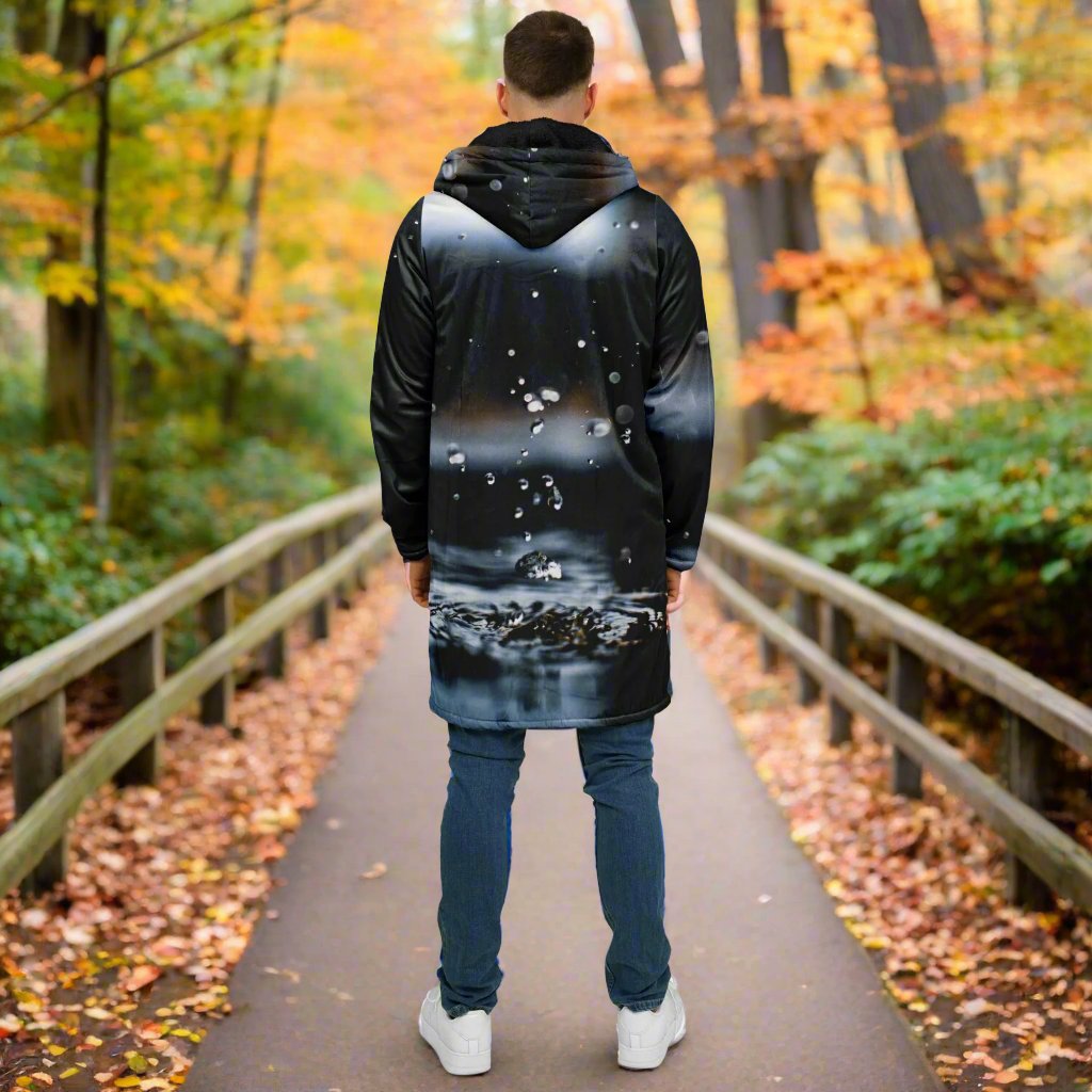 Knee Length Sweater Hoodie - AOP
