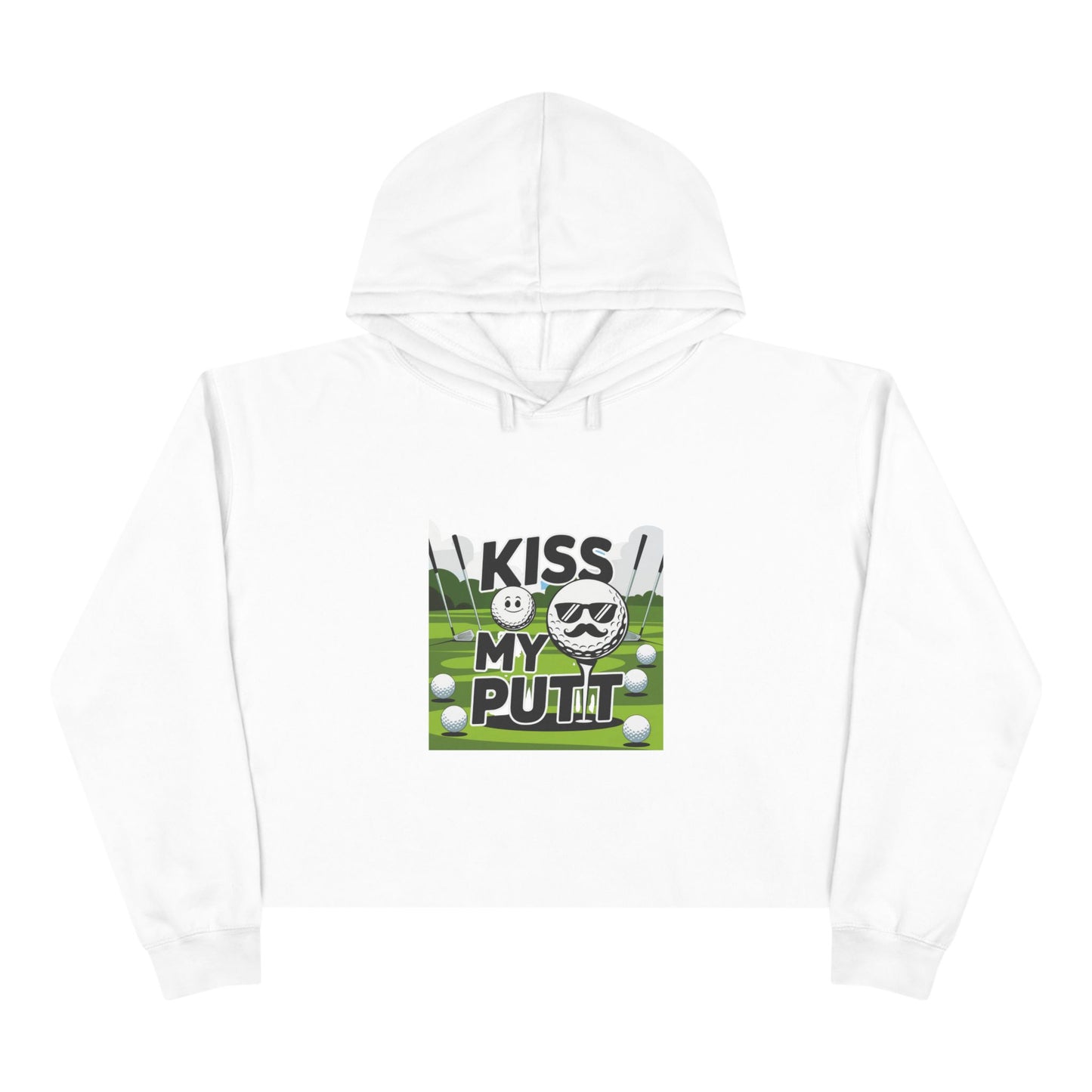 Kiss My Putt Cropped Hoodie