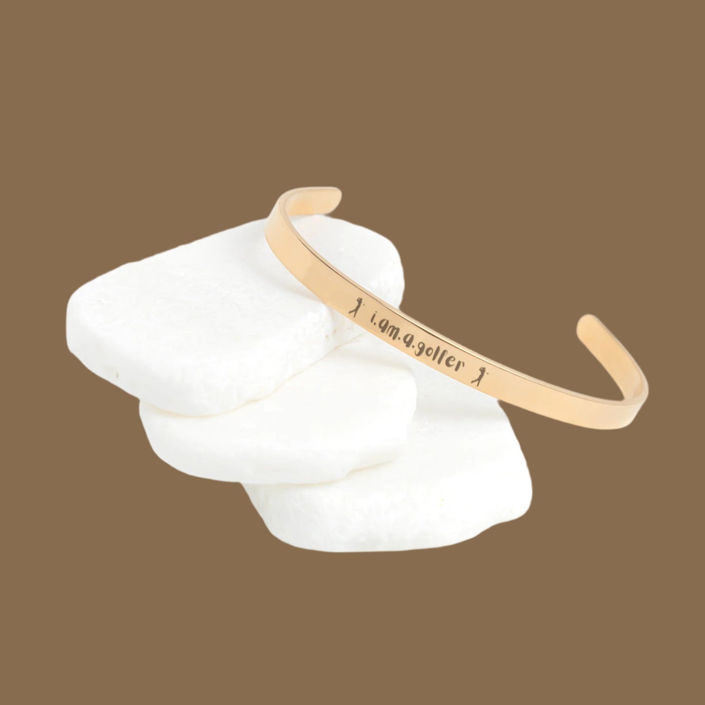 Male Golfer Cuff Bracelet