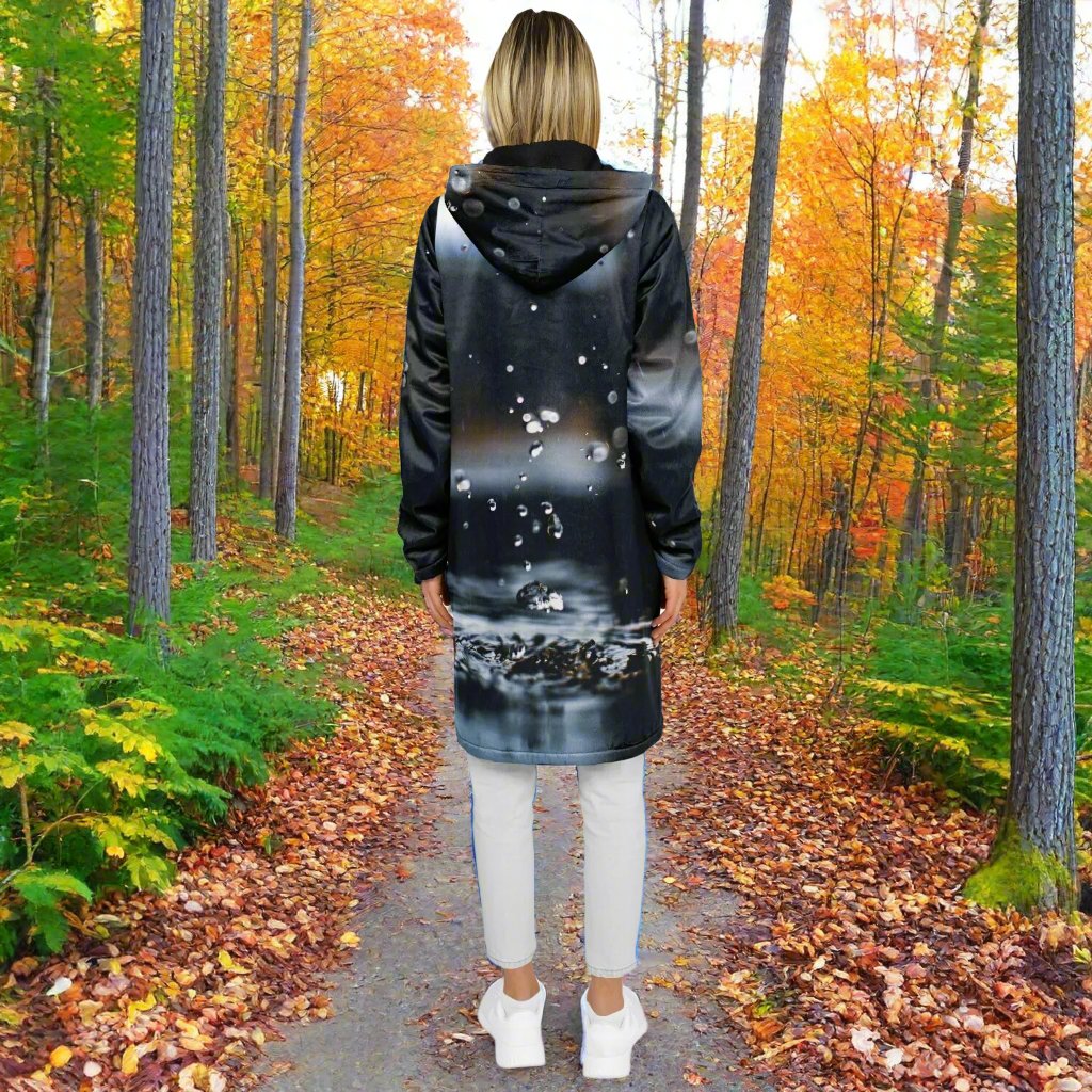 Knee Length Sweater Hoodie - AOP
