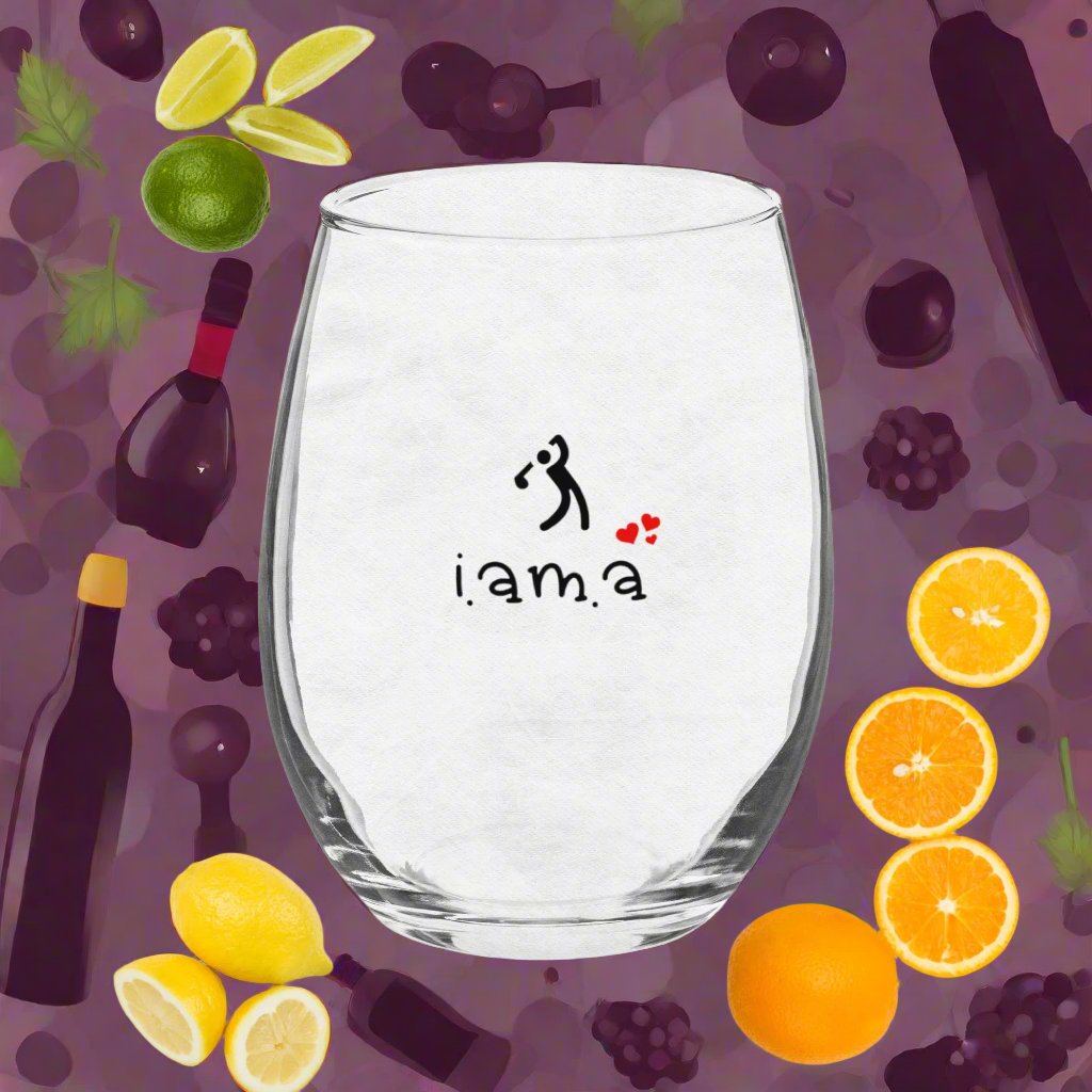 Stemless wine glass