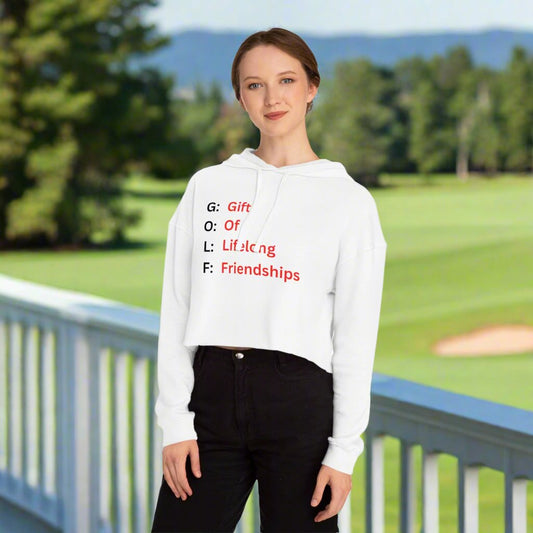 Women’s Golf Cropped Hooded Sweatshirt